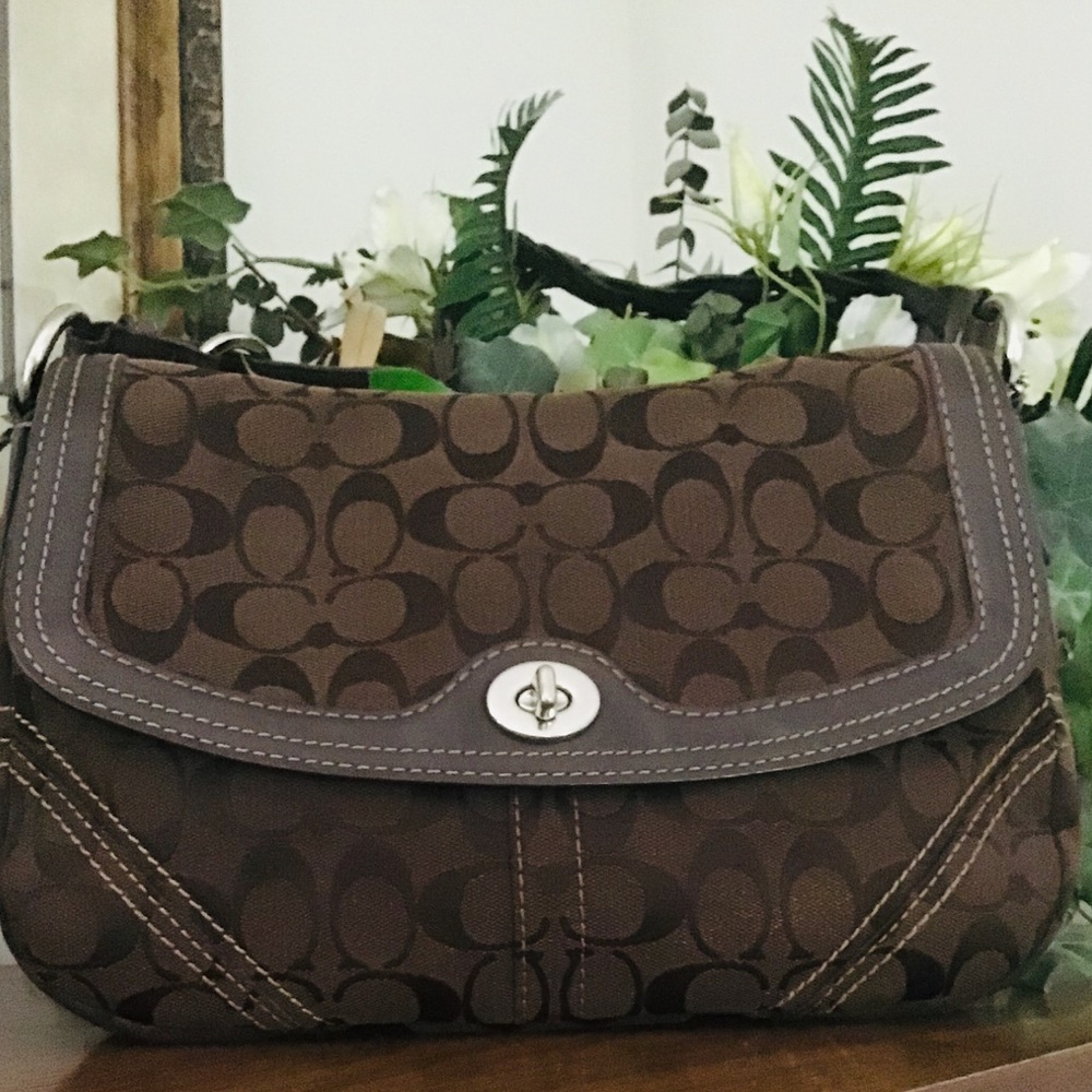 🥳 1 DAY SALE! 👜NWOT COACH LOGO LARGE BROWN BAG